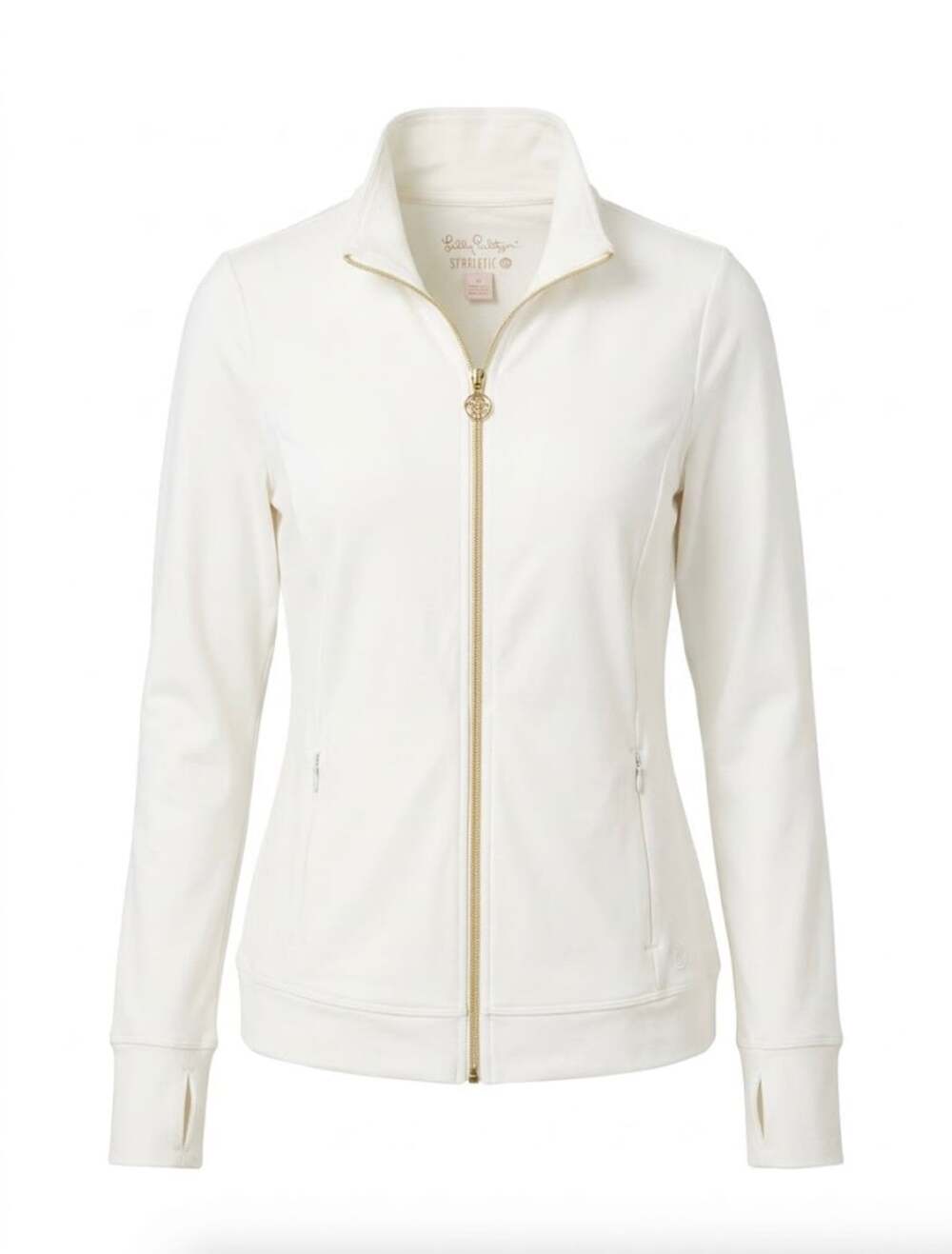 Lilly Pulitzer Luxletic Al Fresco Zip-Up Jacket Size S Resort White